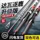 
Dawa Zhulu Luya rod set straight handle spinning wheel full set of water drop wheel m-adjustment carbon fishing rod throwing rod sea fishing rod far-dropping rod 2.4 meters purple straight handle spinning wheel set
