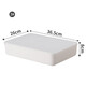Yushe plastic sundry storage box with lid large storage box household plastic clothing storage box snack book storage box N107 white with lid 45*31*14.2cm