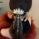 Mingfanxi Angel Wings Combination Hairpin Ancient Style Headdress Super Fairy Tassel Hairpin High-end Updo Hair Accessories Angel Wings