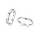 Pupan Silber Ring Frauen Persönlichkeit Heckring Nische Design Voller Silberkreis Paar Stil männlicher und weiblicher Paar Ring Kind 3n geschlossene Mund Nummer 723 Fotonotiz Nummer