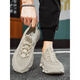Huili summer men's shoes ice silk mesh breathable shoes men's super light stomp feel sports coconut shoes running hollow black [Autumn and winter waterproof style] YC3893 40