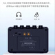 DONNER DA10 small black speaker acoustic guitar electric guitar bass mini speaker playing and singing portable distortion effector multi-function dual-tone channel mini speaker