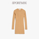 
sportmax [Zhenxuan Huixiang] Women's Decorative Round Neck Dress 2326014106 Camel M