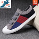 Chaussais de toile Changxiang Huili pour hommes en automne les chaussures de pédale paresseuses respirantes avec des chaussures de tissu de Pékin Old Beijing 2024 Nouvelles marche décontractée et conduisant Khaki 43 Code sportif standard
