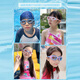 WATERTIME/Shuichuan children's swimming goggles for boys and girls large frame waterproof anti-fog high-definition professional swimming goggles children's swimming goggles princess pink