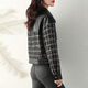 Yimanfu kleine duftende Jacke für Frauen im Frühling und Herbst Mode Spleißen PU Lederjacke Motorradanzug Casual Lose Jacket Mode top schwarze m-sugged 95-105jin [Jin ist gleich 0,5 kg]