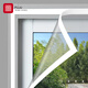 foojo window screen screen window breathable mesh gauze curtain Velcro screen screen window screen screen removable window screen nano gray yarn 1.3*1.5 meters