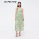 Hongshe Mall gleicher Urlaubsstil Hosentuch Rock für den Sommer 2024 Neue Frauenkleidung, gestricktes Twisted V-Ausschnitt High-End-Kleid, Jiangnan Yanyu K687 XS