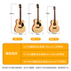 KEPMA Kapuma EDC/EAC Guitar Beginner Folk Guitar Newbie Kama Folk Novice Adult Electric Box EAC WAM丨Retro Color [40 inches]