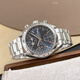 [SEGUNDA 99 NUEVO] Serie Omega Speedmaster Watch Men's Men's Mechanical Watch Mechanical Business Rui Rui Ratio Luminoso Dicatura CHRONOGRO CRONOGRO Multi-función Reloj de segunda mano 3523.80.00 Cinturón de acero de disco azul-39 mm de 39 mm