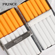 
PRINCE Prince genuine leather painted high-end metal cigarette box creative portable cigarette clip 12 thick cigarette protection box YHC12004 olive green 12 pieces