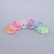 Office decoration mini ornaments luminous rabbit ornaments desktop glowing crystal animal doll play color luminous fat rabbit 30 mixed colors