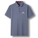 
Pier Cardin brand men's mulberry silk short-sleeved T-shirt summer thin business casual solid color lapel POLO base shirt top white 17088A