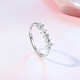 Saturday Fortune PT950 Four-leaf Flower Platinum Ring for Girlfriend B0112803 About 2.02g 15th Birthday Gift