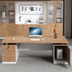 Jingyi Demei Boss Desk Desk Simple Modern Executive Desk Manager President Desk and Chair Combination 1.8 Meter Boss Desk