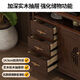 Le nouveau buffet chinois de Yu Meng Xindi avec mur intégré haut intégré en bois massif salon salon de rangement mural armoire de cuisine maison de rangement de rangement de rangement 1505 + 1517 Installation du buff