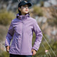 西域骆驼 VANCAMEL加绒风衣男女休闲短外套加厚工装夹克软壳登山服保暖单层冲锋衣冬 9930S香芋紫-女【纯色】 L