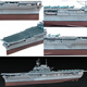 Academy Aide US WARMISHIP Aircraft Carrier Warship Assembly Armee Simulationsmodell Geschenk für Jungen 1/700 CV-6 Enterprise-Ätzplatte 14224