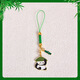 Tazhili Metal Panda Keychain Phone móvil Accesorios Hanging Accesors Lindo pareja Bolsa de escuela colgando pequeños regalos masticando panda de bambú + hojas de bambú 1