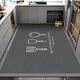 Xuxian floor mats, kitchen floor mats, stain-resistant mats, household non-slip carpets, water-absorbent and oil-proof, large-area custom-made foot mats, gray style, 120*200cm, versatile