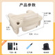 京格车载小桌板便携充气桌可折叠调节儿童餐桌出差办公电脑桌学习桌 充气桌【米色】赠打气筒收纳袋 便捷收纳丨随充随用