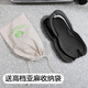 
GUOLUOFEI folding travel slippers for men in summer new portable outdoor travel beach swimming anti-slip flops for women outside wear khaki 9275 265mm M suitable for sizes 39-41