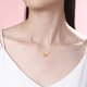 Saifei 18K gold necklace female Yishayou gold filigree heart-shaped chain set as a birthday gift for girlfriend, about 43cm