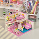 Zhegao Family Qifu Building Blocs 2025 New Girl Series Assemblé Villa House Compatible avec LEGO Building Blocs Hotel Hotel Castle Girls Toys Double Floor - Wangwang Villa + Lighting [1048 Grains]
