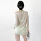 
Jin[Jin equals 0.5 kg] Sexy bikini three-piece suit with hoodie pure internet celebrity girl covering her belly and making her look slimming 2025 new hot spring swimsuit women green average size [recommended 80-120 Jin[Jin equals 0.5 kg]]