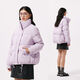 Qianrenggang (CHERICOM) Fashion Short Stand Collar Thickened White Warm Down Jacket Women 2024 Winter New Versatile Y299132Y Lilac Purple 88702 155
