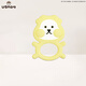 UBMOM South Korea imported baby chewing music to comfort teether baby silicone toy anti-eating hand oral period yellow