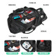Xingxi Bolsa de fitness húmeda y seca Bolsa de viaje Handheld Travel Sports Bolsos cruzados de hombres Gran capacidad Bolsa de viaje de negocios Bolsa de almacenamiento Negro gran tamaño