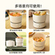 Bear Electric Cooking Pot, Electric Hot Pot, Electric Hot Pot, Foldable Portable 1.2L Small Electric Pot Split, Student Dormitory Multifunctional Pot Instant Noodle Pot DRG-V12Z1