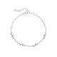 Little Moe S925 Pulsera plateada Ins Diseño de nicho Simple Simple Star Hand Accesorios Estudiantes Mejores amigos Regalos Fresh Style Silver Star Bracelet