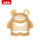 Beingmate baby teether glove type baby molar bite stick soothing silicone toy to prevent finger eating coffee brown
