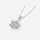 Saturday Fortune (ZLF) pt950 platinum pendant women's fashion car flower fantasy snowflake pendant for girlfriend 1.27g