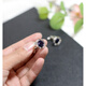 Kuiying multi-diamond starry sky stone cufflinks, French cuff buttons, sleeve studs for men and women, simple and fashionable diamond shirt buttons, trendy starry sky stone cufflinks MAX, set with 12 small diamonds