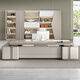 Guiqiu Boss Desk Desk President Desk Simple Modern Panel Executive Desk Supervisor Desk Single General Manager Desk and Chair Combination Total length 2 meters Boss Desk + Luxurious Double Side Cabinets