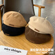 Muxue Ci Spring Woolen Beret Fashion British Style Painter Hat Retro Versatile Showing Face Small Beret Cap Men and Women Black 55-59cm Head Circle Adjustable