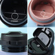 Lock Lock (LOCK/LOCK) Yuanqi thermos cup lid accessories Cup lid single sale bounce cover coffee cup LHC3249/3271 [original black] 550ml 3249 cover