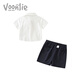 
Fanliboys college style suit summer clothes children fashionable children's clothes baby gentleman thin two-piece set summer
