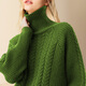Difelige European и American Fashion Lazy Style Sweater для женщин 2024 Новый зимний повседневный универсальный свитер Цвет 3XL 3XL