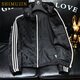 Simu Hibiscus Trendy Marke Slim Letter Jacquard Jacke Europäische Station 2024 Frühling und Herbst Neue große Größe mit Kapuzenjacke Männer 9892 Schwarz L.