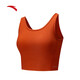 ANTA Ice Skin Antibacterial Sports Vest Women's Summer New Soft Breathable Pilates Yoga BRA Wearable Underwear Firework Red-4 2XL (Female 180)