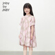 jnby by JNBY江南布衣童装全棉印花短袖连衣裙休闲舒适夏女童儿童1O4G13940 690/杂粉 110 cm
