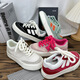 
Blue screen shoes for women 2024 new spring and autumn niche design sense shell toe shoes for women thick sole white shoes versatile women's shoes Pink (1098) 36