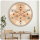 Pangdonglai quality Ziwu Liuzhu clock twelve hour hanging watch beauty salon wall clock living room health center clinic light A698 rose gold 20cm 8 inches (diameter) small
