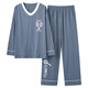 Pang Donglai DL pajamas for women in spring and autumn pure cotton Korean version cartoon long sleeve large size two-piece suit summer autumn and winter style home clothes can be worn outside. Color GXT9922 picture color M code (recommended 75-95Jin [Jin equals 0.5 kg])