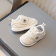Qisiman Spring and Autumn Baby Toddler Shoes 1 to 2 Years Old Soft Sole Anti-Slip Infant Children's Single Shoes Men's and Women's Sneakers White Shoes 0 Khaki Color 17 Size/Inner Length 12CM