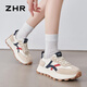 ZHR casual shoes for women in autumn retro sports thick sole shoes for women to increase height and make them look slimming shoes for women G686 Milan 36